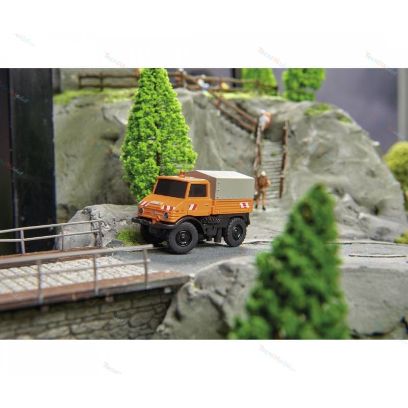 RC truck Carson 1:87 Unimog U406 road service