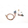 Infrared kingpin with potentiometer for trailer steering control system