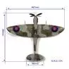 Spitfire MK IXC EN389 OCCRE 1/24, maquette à construire en bois et métal. OCCRE 2WW01.