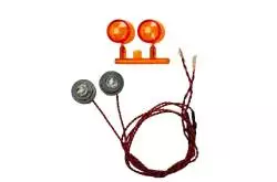 2 Feux clignotants de toit pour camion RC 1/14 (7,2V et 12V)