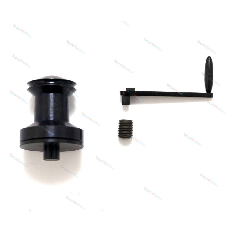 2 Winches Ø20mm with wire guide, metal and plastic - Graupner 2411