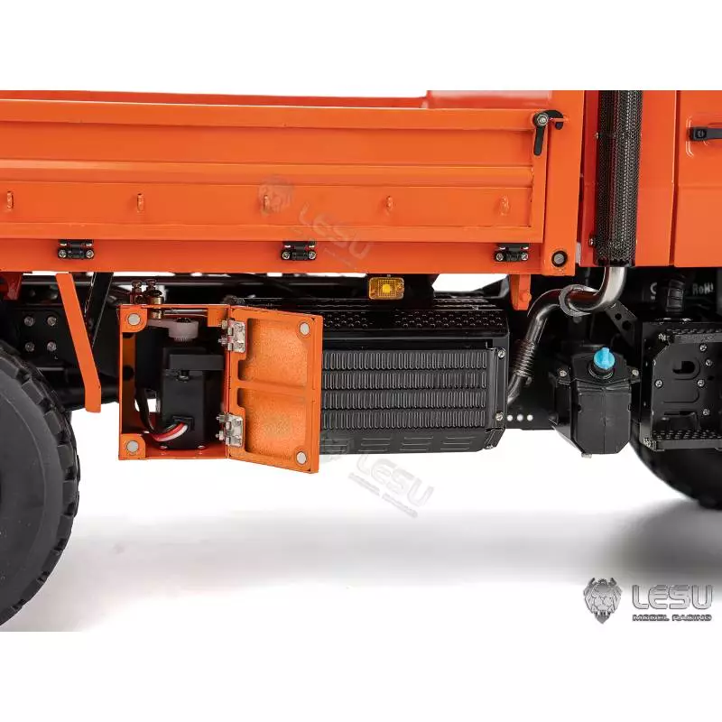 Camion RC tout-terrain U4023 4x4 1/14 Lesu en kit (peint en orange) - LESU MT-44023-KIT-S