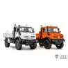 Camion RC tout-terrain U4023 4x4 1/14 Lesu en kit (peint en orange) - LESU MT-44023-KIT-S