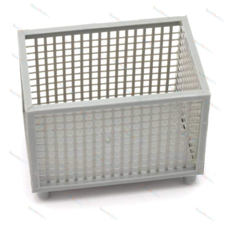 1 Caisse grillagée gris argenté 1/14, à assembler - Thicon models 20168