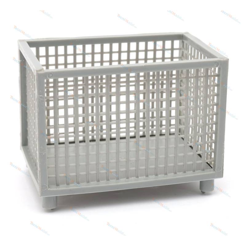 1 Caisse grillagée gris argenté 1/14, à assembler - Thicon models 20168