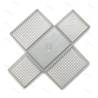 1 1/14 silver-grey wire mesh box, to assemble - Thicon models 20168