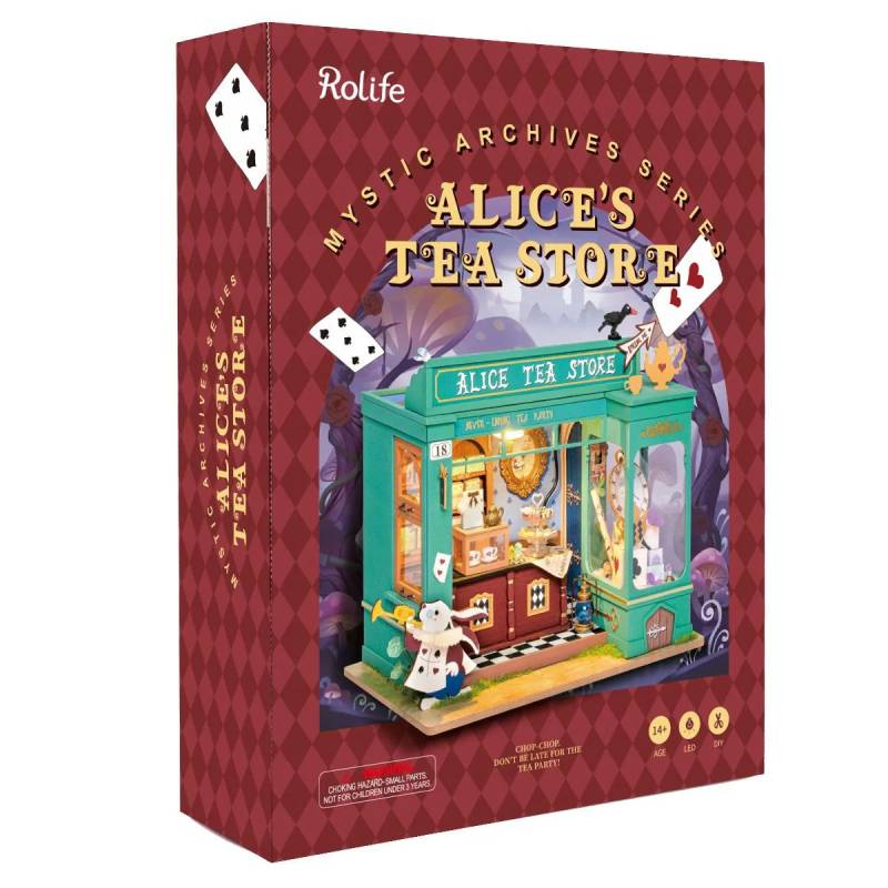 Alice's Tea Store miniature house - Robotime DG156