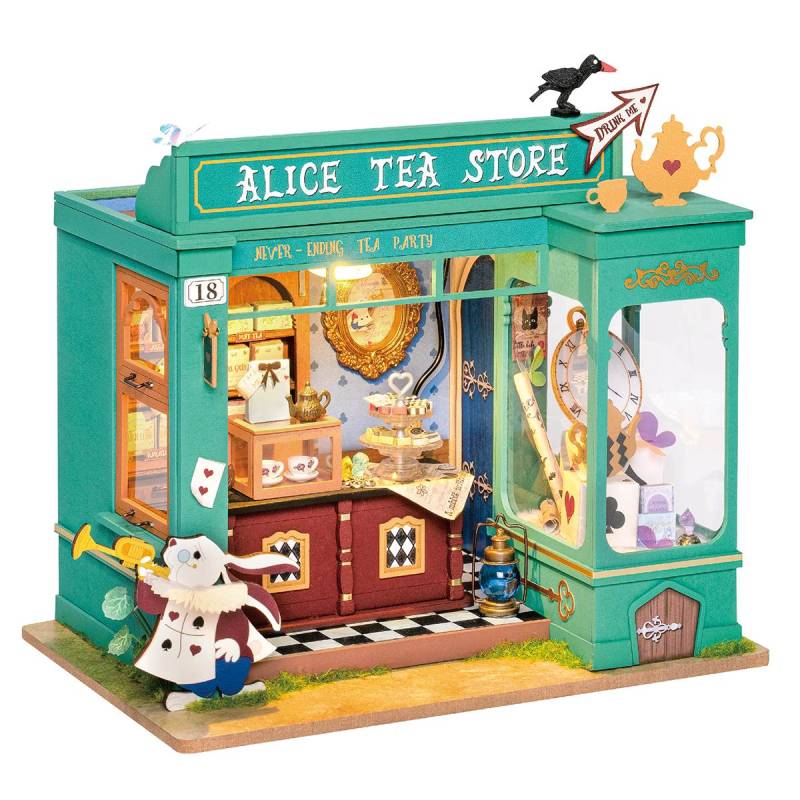 Alice's Tea Store miniature house - Robotime DG156