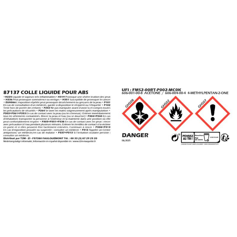 Colle Liquide Tamiya pour ABS
Tamiya 87137