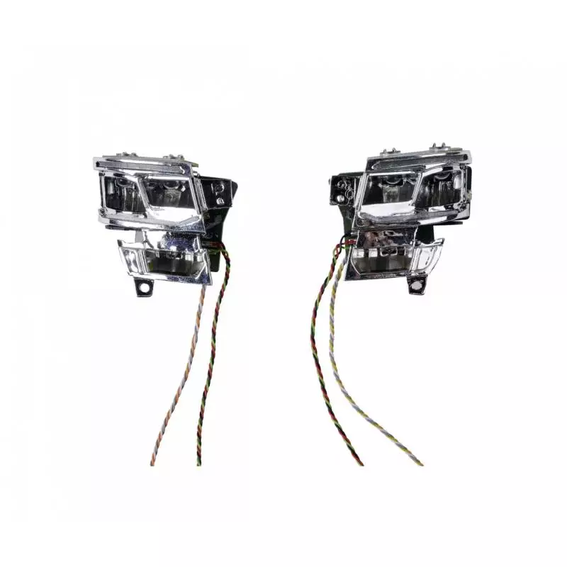 Pair of front lights for Tamiya SCANIA 770 S with orange daytime running lights