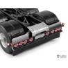 Rear bumper with round lights and side marker lights for European 6x4 1/14 RC truck - Lesu S-1320