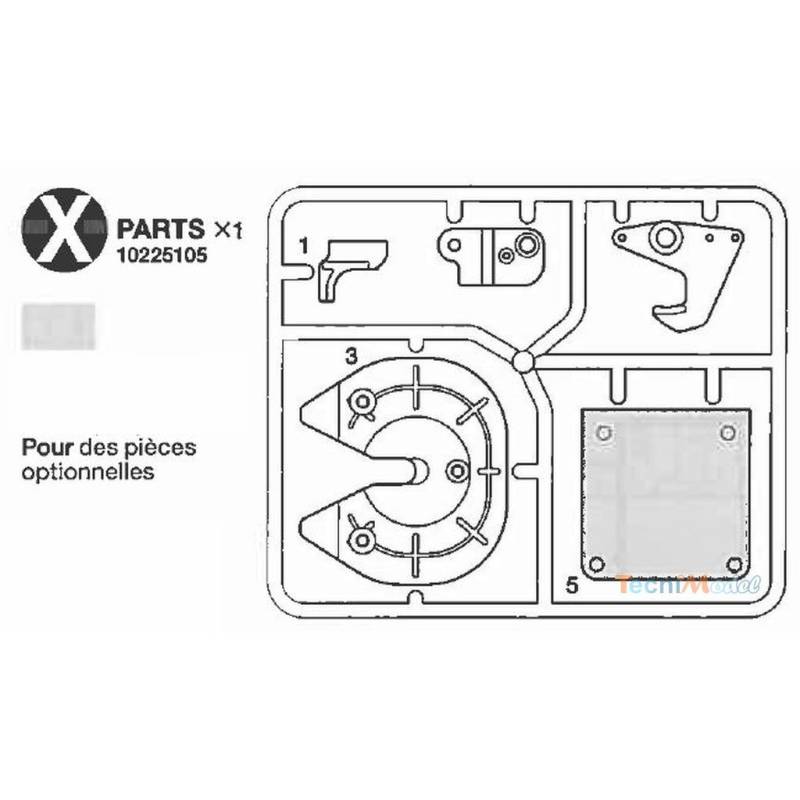 Grappe X pièces pour options Tamiya 0225105