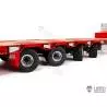 Semi-remorque porte-engin à 4 essieux directionnels et rampes hydrauliques LESU pour camion RC 1/14 - LESU LS-A0054-KIT