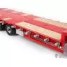 LESU 1/14 4-axle low loader semi-trailer with hydraulic ramps and steering axles for RC truck - LESU LS-A0054-KIT