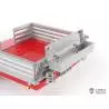 Semi-remorque porte-engin à 4 essieux directionnels et rampes hydrauliques LESU pour camion RC 1/14 - LESU LS-A0054-KIT
