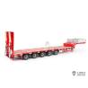 Semi-remorque porte-engin à 5 essieux directionnels et rampes hydrauliques LESU pour camion RC 1/14 - LESU LS-A0055-KIT