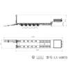 Semi-remorque porte-engin à 5 essieux directionnels et rampes hydrauliques LESU pour camion RC 1/14 - LESU LS-A0055-KIT