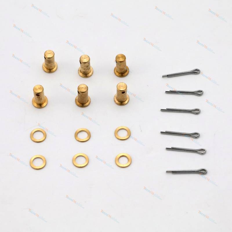 6 Ø3 mm pins for slot tensioners