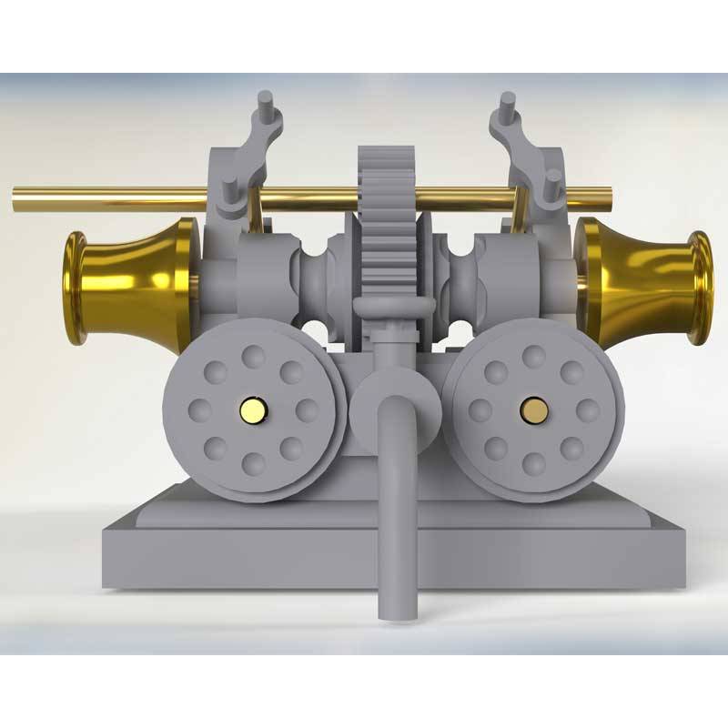 Treuil d'ancre 1/48 kit de guindeau à vapeur - Krick 27204