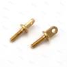 2 cadènes avec embout plat et filetage M2,5 en laiton