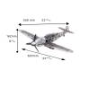 Messerschmitt Bf 109G "Gustav" – Kit de Construction en Métal et Bois 1/16 de artesania Latina 20356
