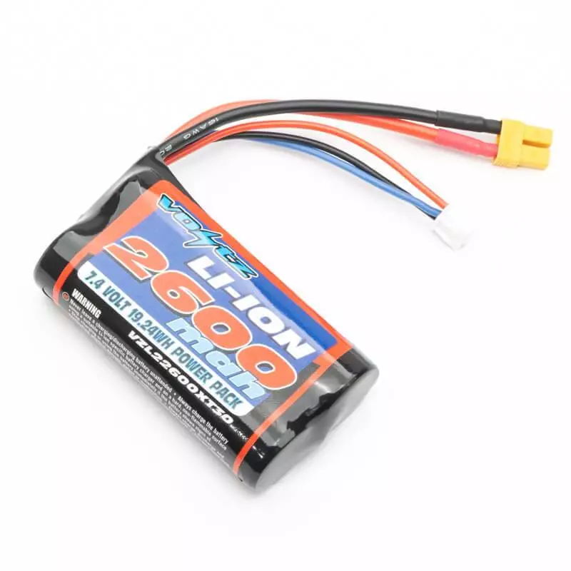 Accu Li-Ion 7,4V 2S 2600mAh avec prise XT30 - VOLTZ VZL22600XT30