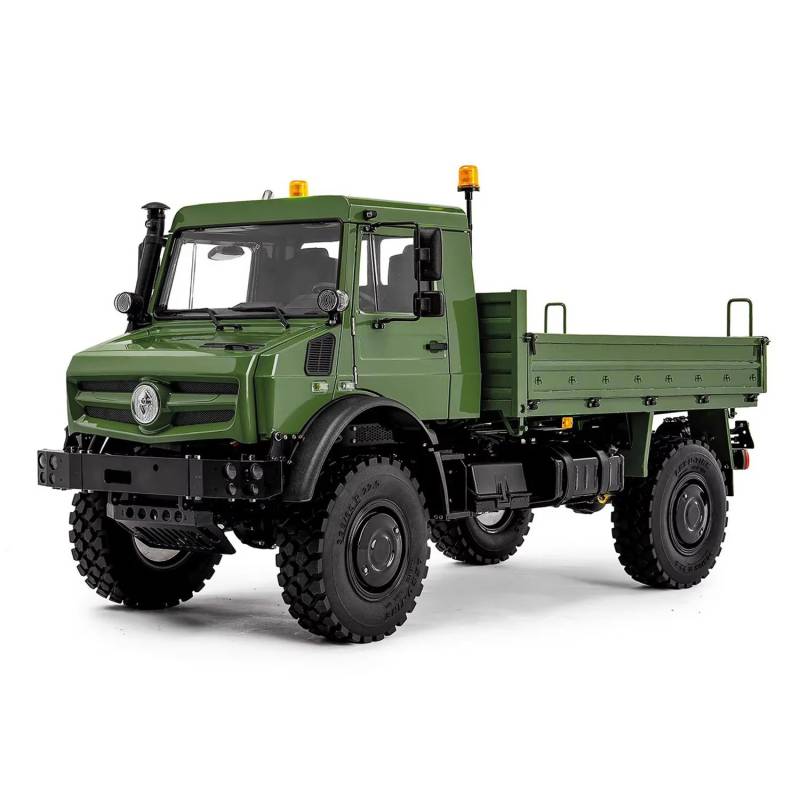 Camion RC tout-terrain U4023 4x4 1/14 Lesu en kit (peint en vert foncé) - LESU MT-44023-KIT-S