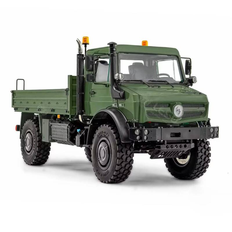 Camion RC tout-terrain U4023 4x4 1/14 Lesu en kit (peint en vert foncé) - LESU MT-44023-KIT-S