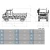 Lesu RC off-road truck kit U4023 4x4 1/14 (painted in beige) - LESU MT-44023-KIT-S