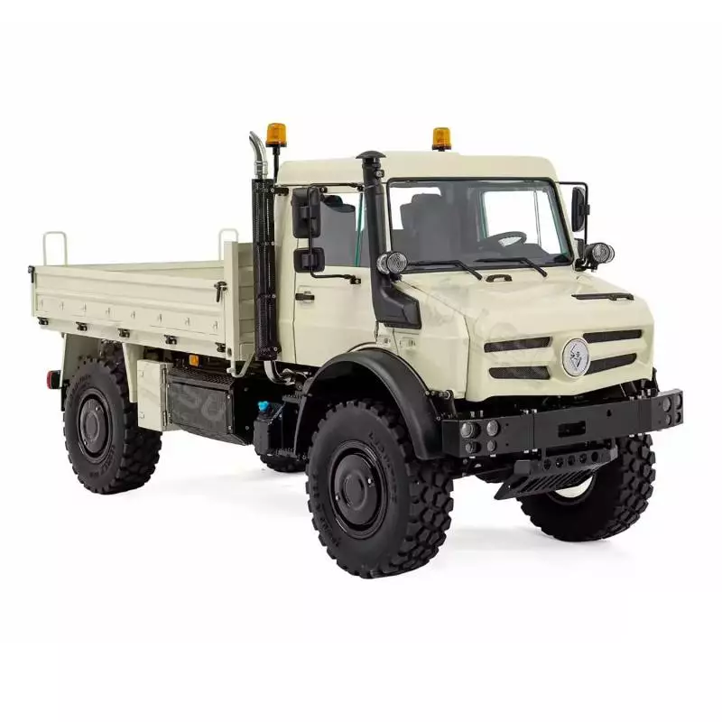 Camion RC tout-terrain U4023 4x4 1/14 Lesu en kit (peint en beige) - LESU MT-44023-KIT-S