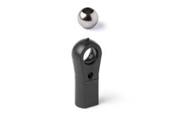 Pair of large nylon M3 ball links with Ø6mm ball joint drilled to Ø3mm - KAVAN KAV50.14040
