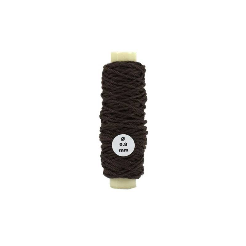 Fil de gréement en coton marron diamètre 0,8 mm et longueur 10 m - Artesania latina 8808