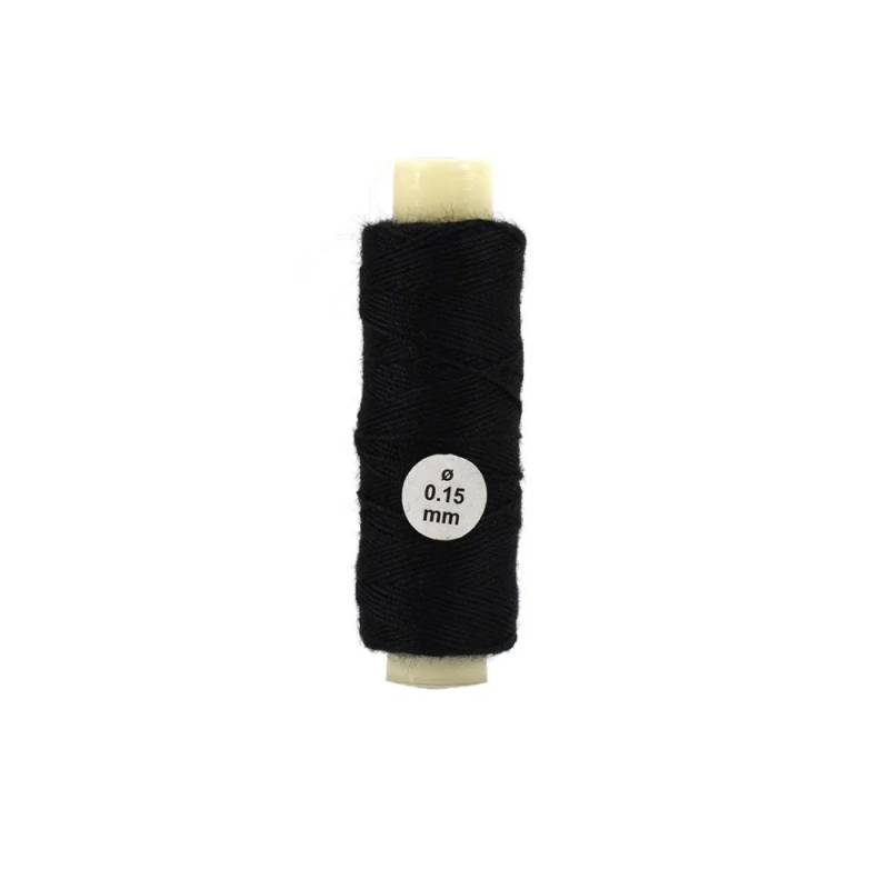Black cotton rigging thread, diameter 0.15 mm, length 40 m