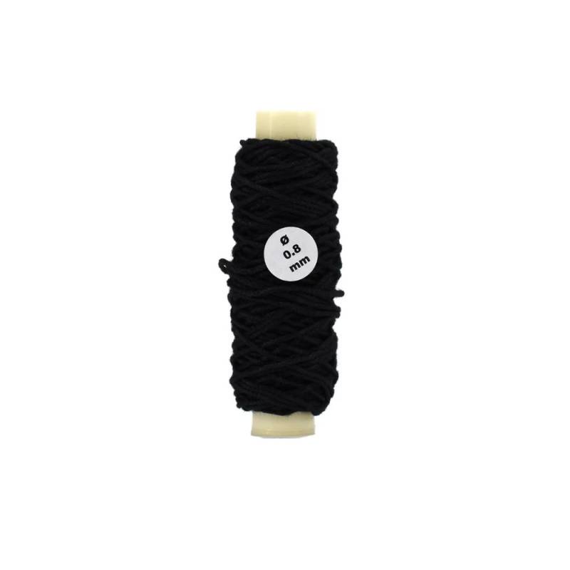 Fil de gréement en coton noir diamètre 0,8 mm et longueur 10 m - Artesania latina 8813