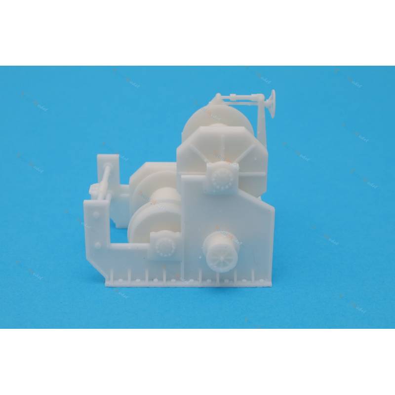 Treuil double 60mm pour modèle réduit de bateau