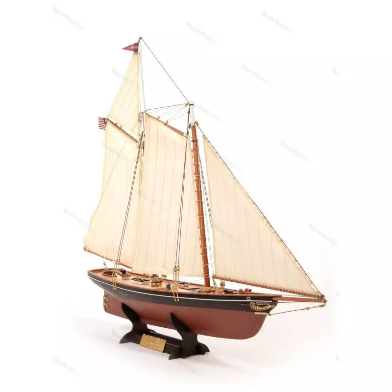 America Schooner Wood Model Ship Kit 1/75 - OcCre 12014