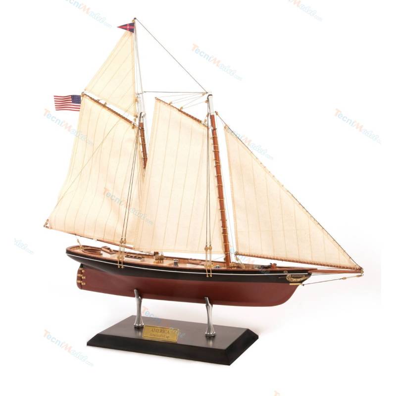 Maquette en bois Goélette America 1/75 - OcCre 12014