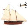 America Schooner Wood Model Ship Kit 1/75 - OcCre 12014