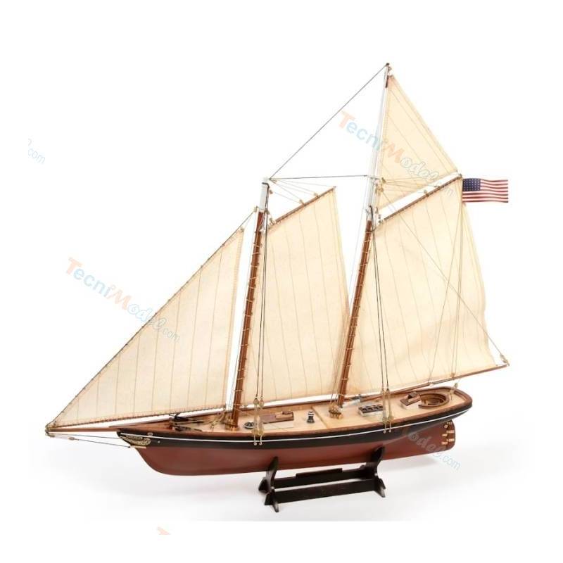 Maquette en bois Goélette America 1/75 - OcCre 12014