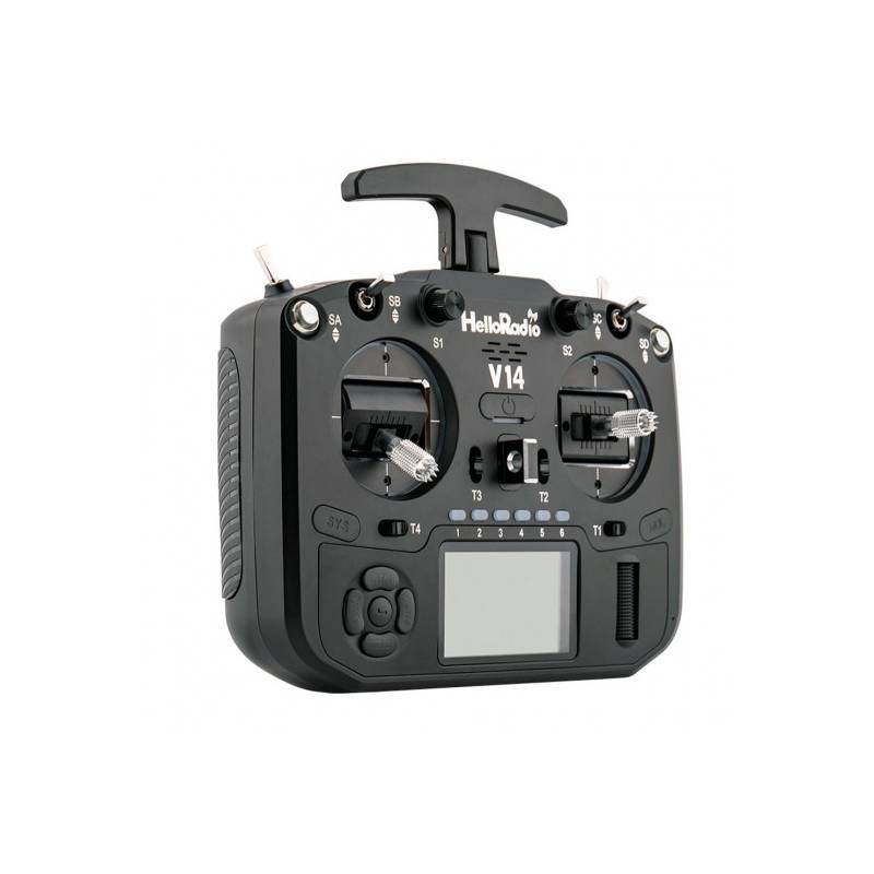 Radiocommande HelloRadio V14 Pro ELRS LBT - 16 voies en mode 1 - HelloRadioSky HR1027