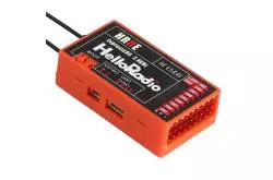Récepteur 9 voies HR8E ELRS 2.4Ghz boitier rouge - HelloRadio HR2001