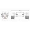 1/14 low-loader axle complete with twin wheels and mudguards - SCALE-PARTS SP-03-04-048