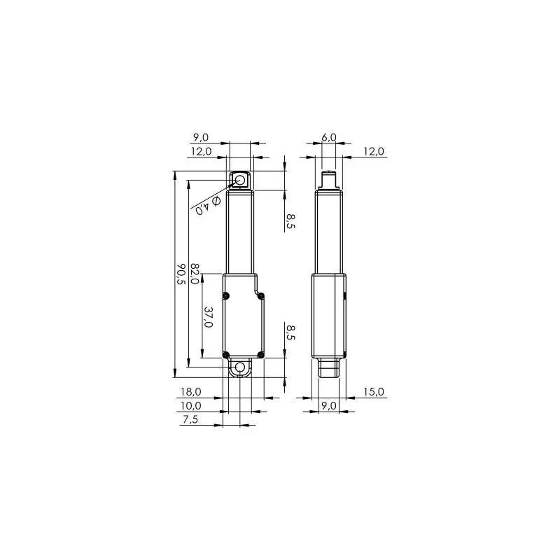 Servo linéaire HiTEC HLS12 30mm 100:1
- HITEC 1-03232