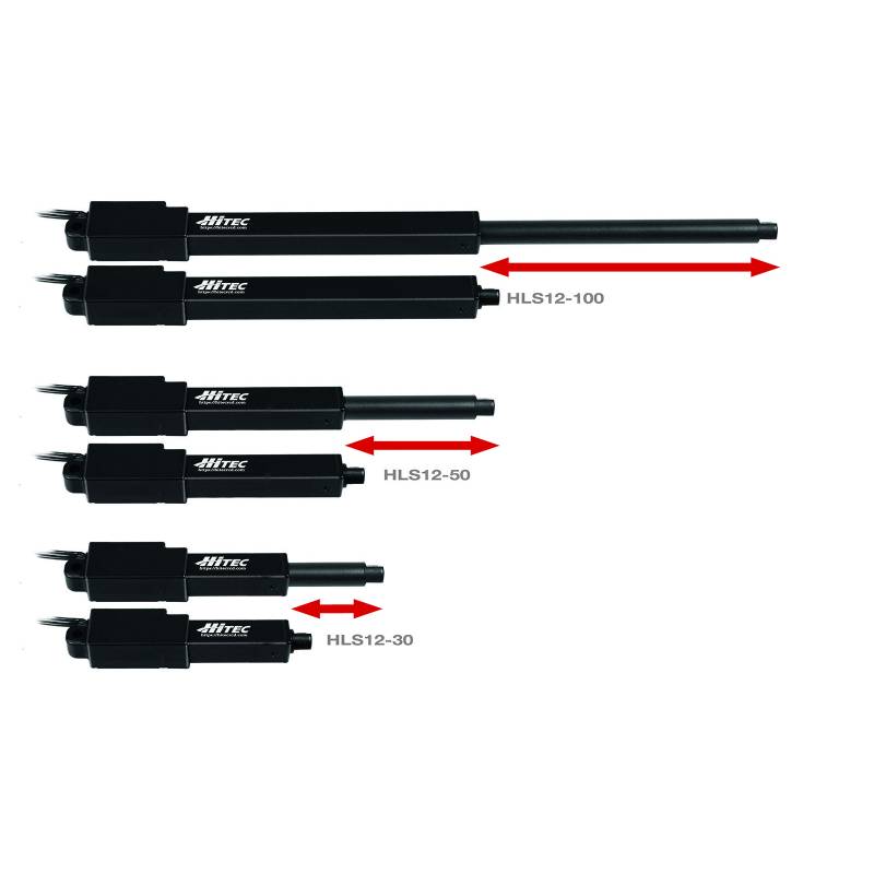 Servo linéaire HiTEC HLS12 50mm 50:1 - HITEC 1-02456