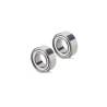 2 stainless steel bearings 11x4x4 metal flanges