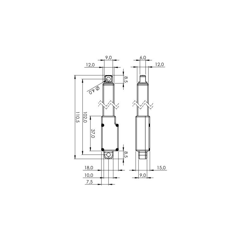 Servo linéaire HiTEC HLS12 50mm 210:1
- HITEC 1-02457