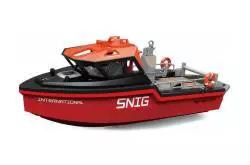 Bateaux sauvetage Heng-Long RTR brushless rouge et Noir - Heng-Long HL3702B