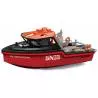 Bateaux sauvetage Heng-Long RTR brushless rouge et Noir - Heng-Long HL3702B