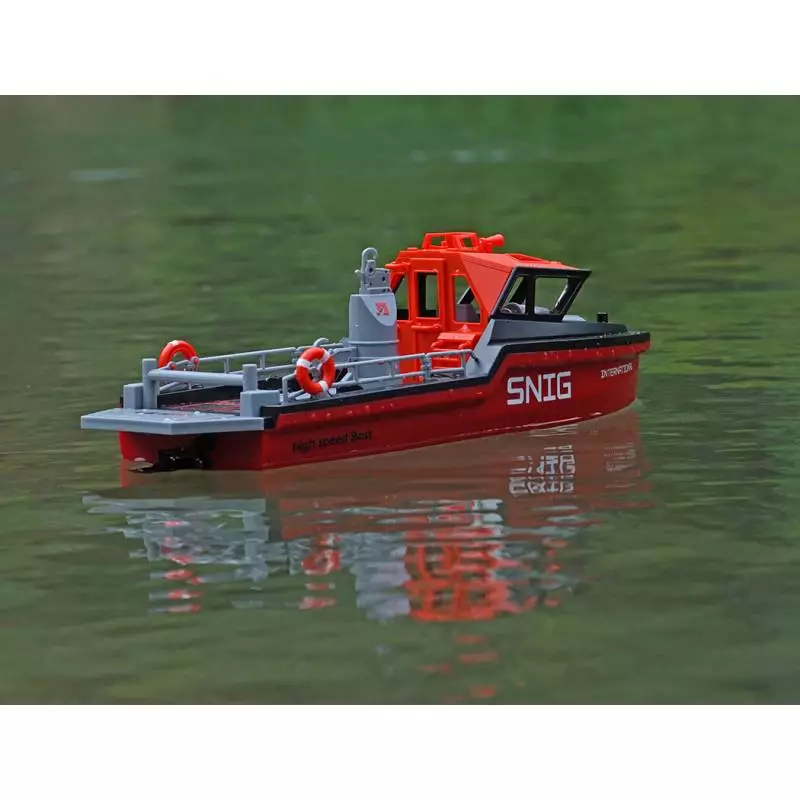 Bateaux sauvetage Heng-Long RTR brushless rouge et Noir - Heng-Long HL3702B