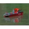 Bateaux sauvetage Heng-Long RTR brushless rouge et Noir - Heng-Long HL3702B